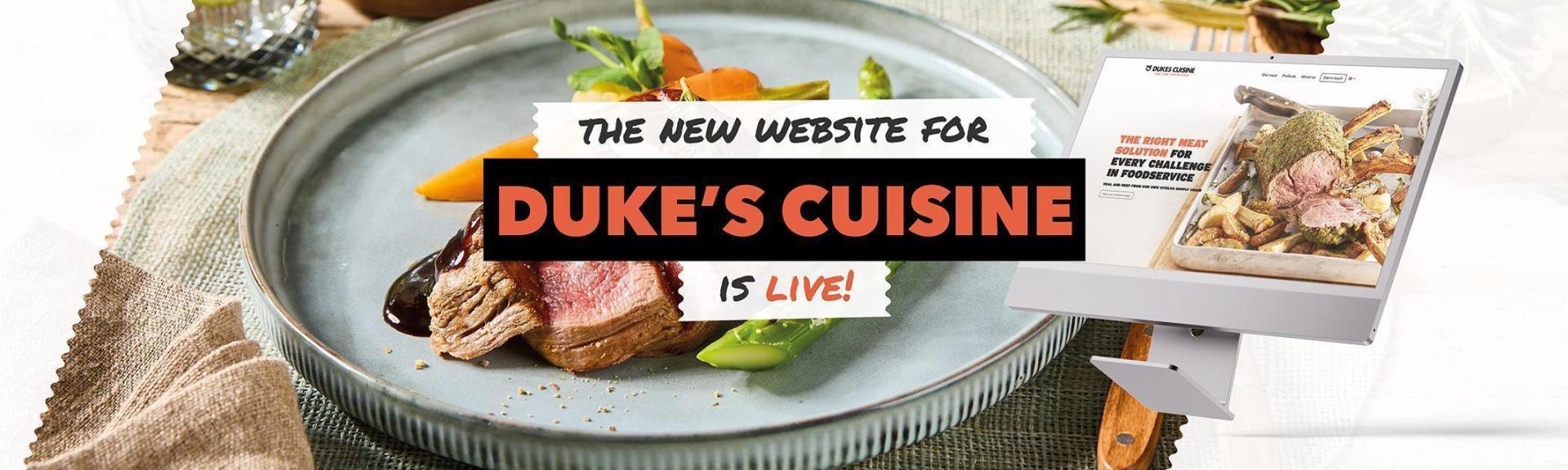 De nieuwe website van Duke’s Cuisine is live!